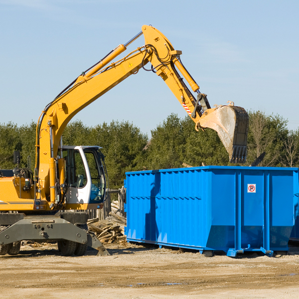 are there any restrictions on where a residential dumpster can be placed in Beechwood